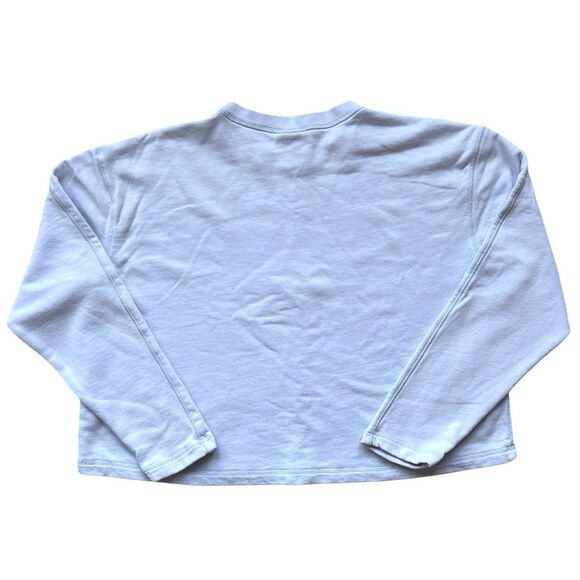 Like New Nike Pullover Center Swoosh Cropped Sweatshirt Size 1X - Picture 2 of 5